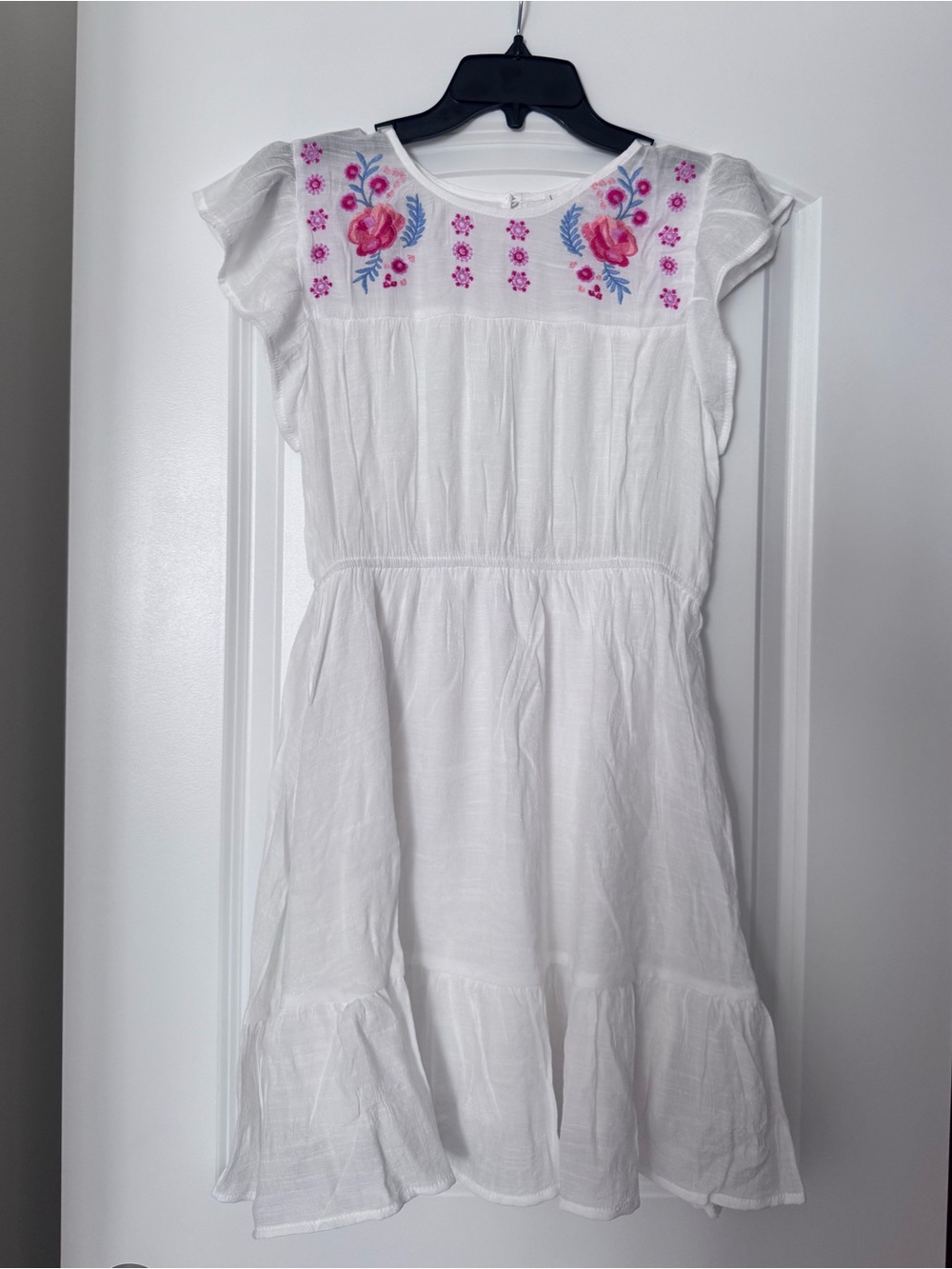 White Embroidered Dress by Mine
